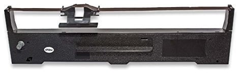 vhbw Farbband Schriftband kompatibel mit Epson FX-590, FX-890, FX590, FX890, LQ-590, LQ-890, LQ590, LQ890 Nadeldrucker, Bondrucker - Schwarz - Ersatz für C13S015337