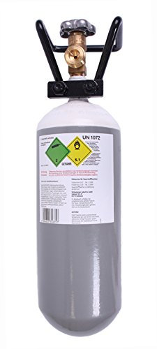 Sauerstoffflasche 2l wiederbefüllbar 200bar dadurch 400l Sauerstoff