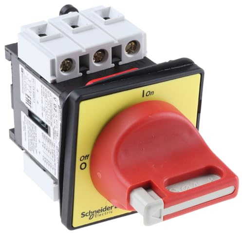 Schneider Electric TeSyS Vario Trennschalter 3-polig Frontplattenmontage 12A 5.5 kW Rot IP65, IP20 3-phasig