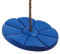 Gartenpirat Tellerschaukel aus Kunststoff Farbe Blau Sichere Kinderschaukel mit Halteseil für Outdoor & Indoor