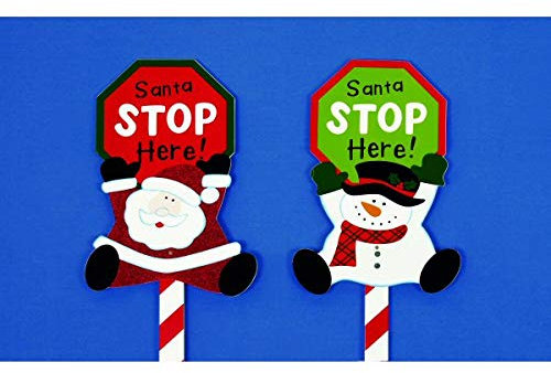Premier Decorations Santa Stop Here Sign