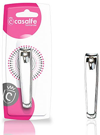 Casalfe Cortaúñas acero inoxidable con lima incluida, 1