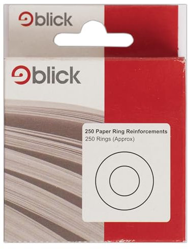 Blick RS222156 Verstärkungsringe aus Papier, pro Spenderbox, 250 Stück