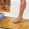 Tapis de bain en bambou Hankey - Luxueux - Avec pieds antidérapants - Pour douche, spa, sauna - Usages multiples, à l'intérieur comme à l'extérieur - Pour cuisine, chambre, de salle de bain, toilettes - Peut aussi servir de paillasson ou de tapis pour animal domestique - 60 x 40 cm