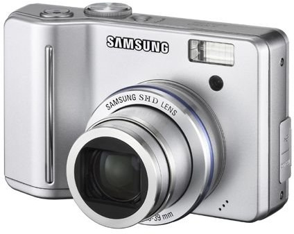 Samsung Digimax S1050 Silver Digitalkamera (10 Megapixel; 5fach Opt. Zoom)