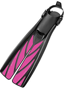 ATOMIC Aquatics - Pinne divise, taglia L, colore: Rosa