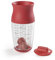 Lékué Shaker à Pâtes Plastique Rouge 8,8 x 8,8 x 19,2 cm