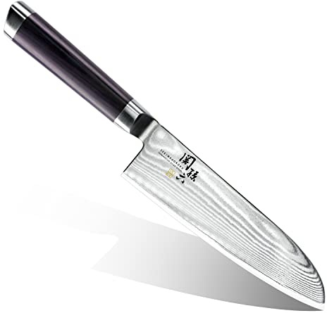 Magoroku Sekino Damascus Santoku 165mm AE-5200 (japan import)