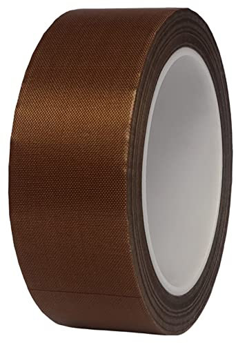 HOEREV Teflon,PTFE-Glasklebeband, Klebstoff Silikon,Dicke 0.13mm, Länge 30m