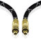 IBRA Optical Cable(5M) 24K Gold - Plated Optical Digital Audio Cable Toslink Lead - Black Master