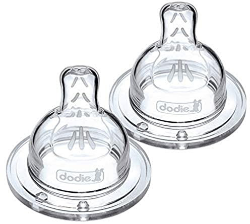 Dodie Tétine Plate Anti-Colique Sensation+ Transparent 0-6 Mois Débit 2