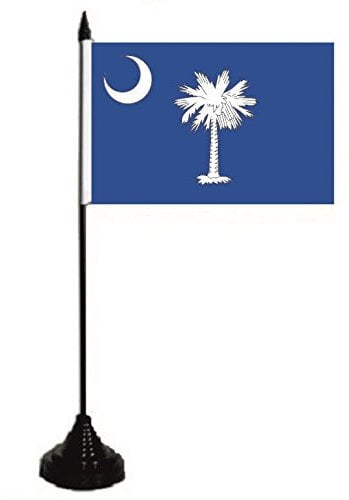 U24 Tischflagge South Carolina Flagge Fahne Tischfahne 10 x 15 cm