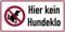 LEMAX® Schild Alu Hier kein Hundeklo 150x300mm