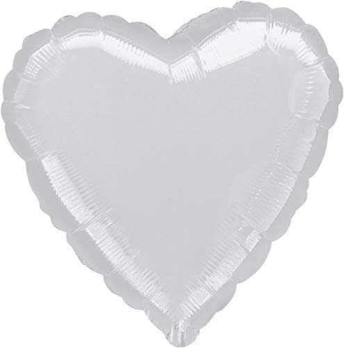 Metallic Silver - Standard Heart