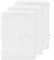 Sensei Maison - Lot de 3 Gants de Toilette 550 g/m² Luxury - 16x22 cm - Blanc