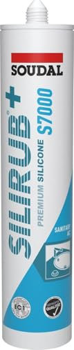 Soudal Silirub+S7000 Premium Sanitär Silikon 310 ml Kartusche - silbergrau