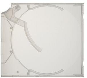 50 Stück EJECTOR e-slimcase Kickout case für 1 CD / DVD transparent mit transparentem Hebel