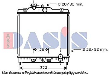 AKS DASIS Kühler, Motorkühlung 103002N