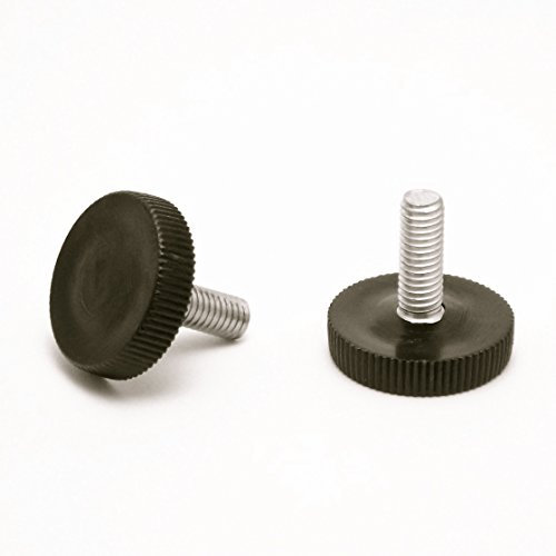 ajile - 1 pièce - Pied molette réglable ajustable - Vis acier zingué diam. 6 mm, longueur 17 mm