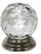 Glass Cupboard Door Knob Ball Handle- 38mm / Chrome Plated Backplate
