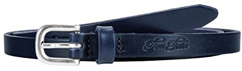 TOM TAILOR schmaler dünner voll Leder Gürtel mit Dornschließe TW1031L98-480, Länge:100 cm