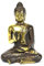 Artisanal Buddha-Figur Abhaya Mûdra aus Messing, 14 cm, limitierte Serie.