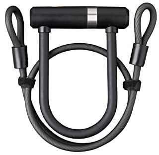 AXA Newton U-Lock Pro Mini Cable - Black, 140 x 16 mm