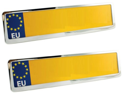 2X Chrome Car Number Plate Holders Frames Surrounds For Mercedes V -Class 97-