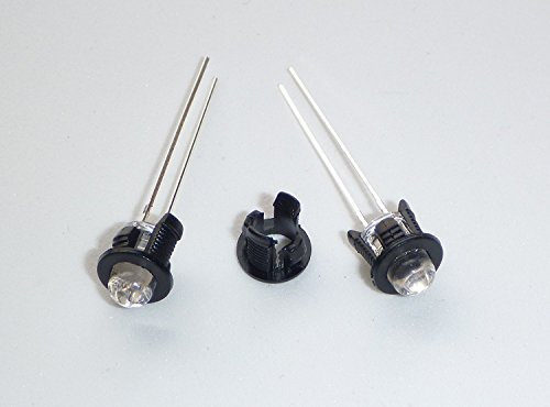 elpohl 50 x LED Einbauclip 5 mm Montage Halterung Fassung Einbaurahmen Montagering