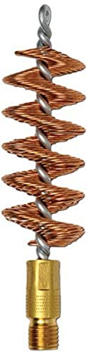 Pro-Shot Tornado Bore Brush – 9mm/.38/.357 Pistol Spiral-Wound Brass Loop Brush, Non-Abrasive Rifling-Safe Cleaning, Heavy-Residue Removal, #8-32 Thread, Made in USA