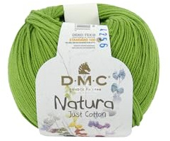 DMC Natura Yarn, 100% Cotton, Chartreuse (N48), 50g