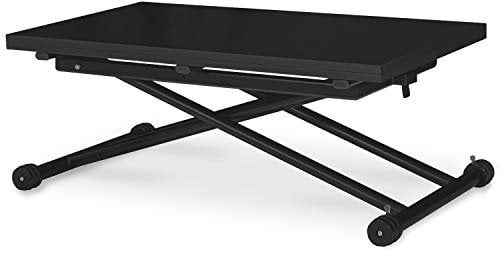 INTENSE DECO Table Basse relevable Philadelphia Noir Carbone