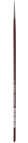 Da Vinci Oil & Acrylic Series 1610 Oil Paint Brush, Round Kolinsky Red Sable, Size 4 (1610-04)