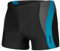 Zagano Maillot de Bain Homme Moulant avec Cordon de Serrage, Garçon, Noir Gris Bleu L