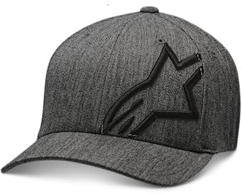 Alpinestars Herren Hat/Beanie Corp Shift 2 Flexfit Cap, Grau (Dark Heather Gray/Black ), S-M EU