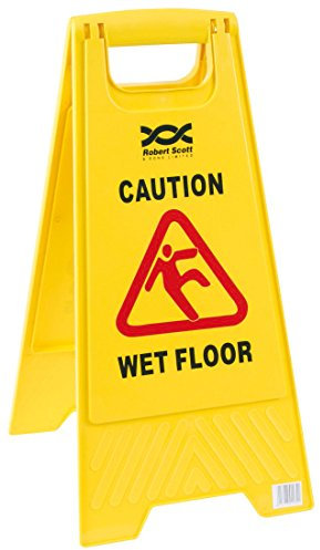 Caution Wet Floor/Cleaning In Progress Sign - NWSAE