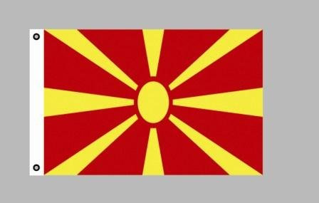 Flagge 90 x 150 : Mazedonien