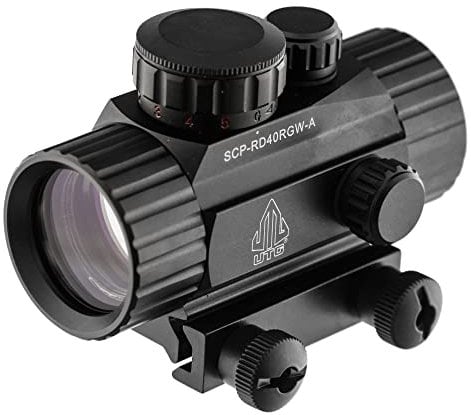 UTG Erwachsene New GEN 4 Zoll Dot Sight with Integral Picatinny Mounting Deck Red, schwarz, One Size