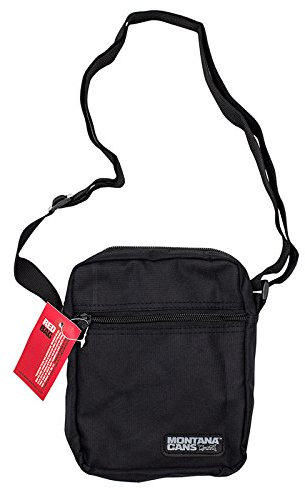 Montana Damen Schwarz Graffiti Umhängetasche Klein Satchel Tasche