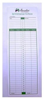 New Henselite Lawn Bowls Score Cards Bowler Record Card Bowl Scorecard Pk 100