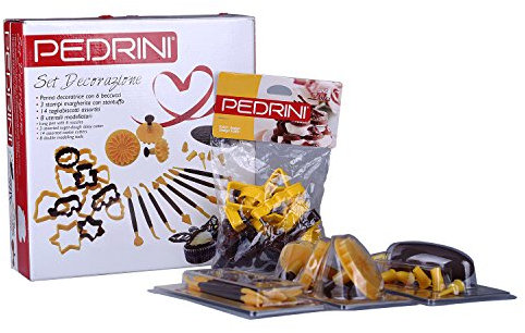 Pedrini Set Dolci Decorazione, Giallo/Marrone, 300x285x95 cm, 4 unità