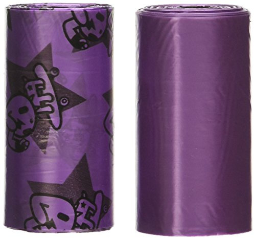 Nandog Pet Gear Nandog Doki Toki Abfallbeutel (16 Pack), Violett