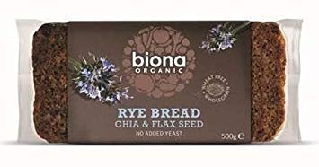 Biona - Rye Chia & Flaxseed Bread - 500g x 6