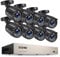 ZOSI Kit de Videovigilancia 5MP Lite 8CH H.265+ Grabadora DVR con (8) 1080p Cámara de Vigilancia Exterior, Visión Nocturna, Alarma de Movimineto, Acceso Remoto, Sin Disco Duro