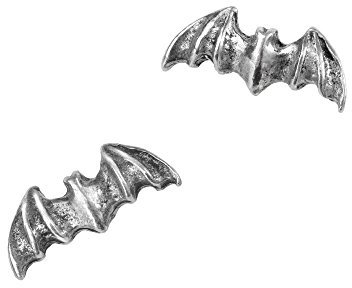 ALCHEMY Gothic Ein Paar Fledermäuse Englischer Hartzinn Ohrstecker - Einheitsgröße