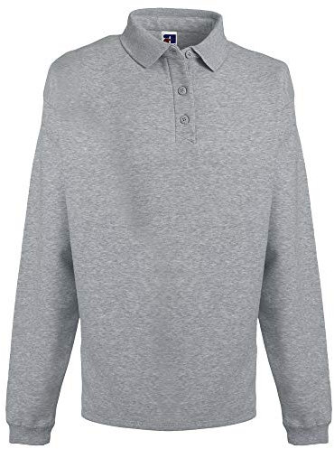 Russell Europe Mens Heavy Duty Collar Sweatshirt (XS) (Light Oxford)