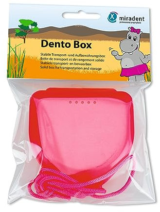 MIRADENT Zahnspangenbox Dento Box I pink 1 St
