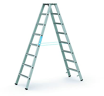 Zarges 41308 Saferstep B - Stufen-Stehleiter 2 x 8, Farbe
