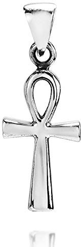 Mystic Ägyptische Ankh Kreuz 925 Sterling Silber Anhänger