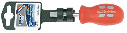Draper Expert 55485 6 x 38 mm Slotted Flared-Tip Mechanic’s Screwdriver